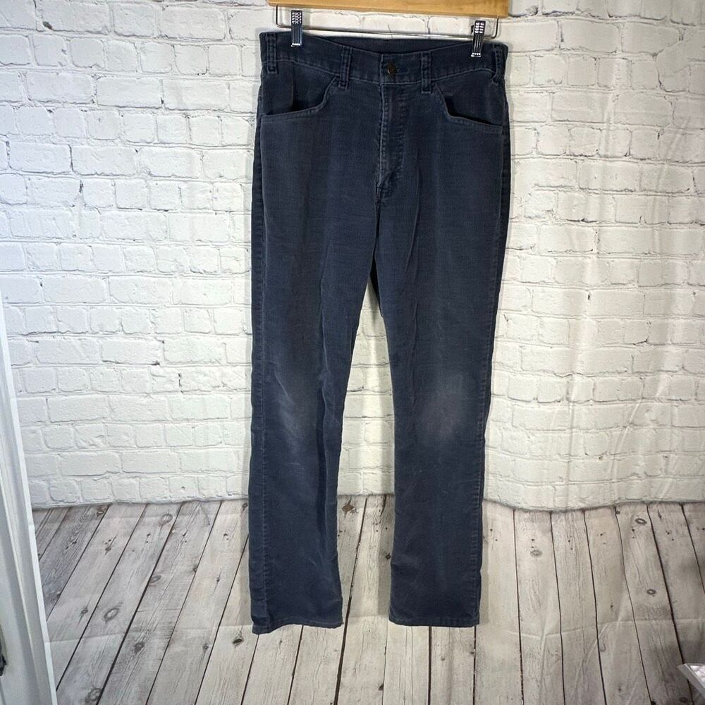 Vintage Levi’s Corduroy Pants Mens 33 Gray Made in the USA W33 L31 White Tab